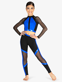 Double Platinum - Girls High Voltage Metallic Two- Piece Set